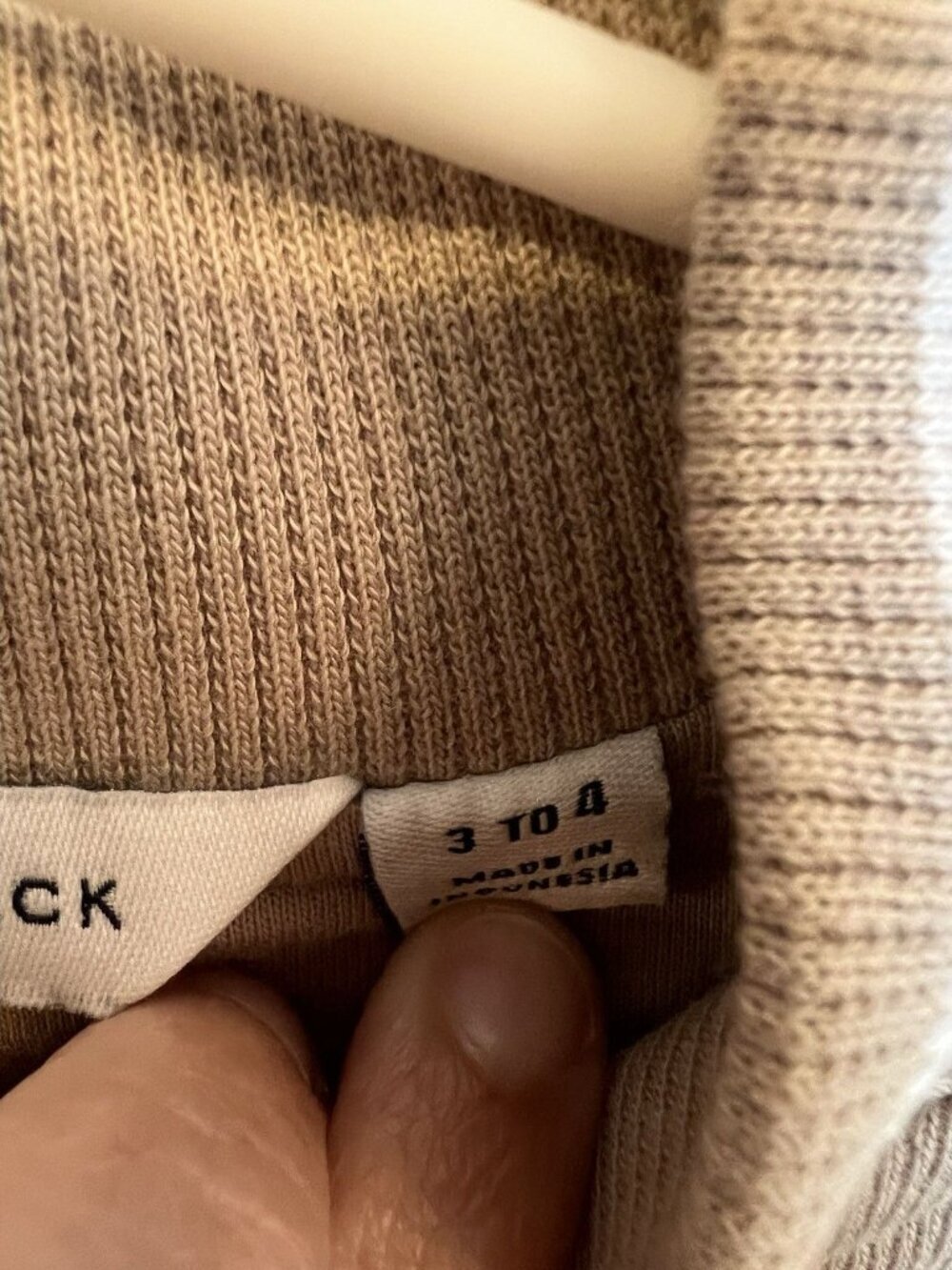 Janie And Jack Toddler Classic Bomber Jacket 3-4 Years Tan Snap Front Pockets - Picture 4 of 8